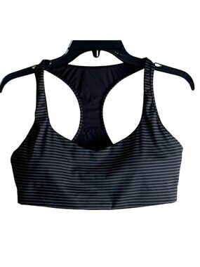 Halara OneForm Racerback Flow Sports Bra Yoga Black Gray Size XL NWOT